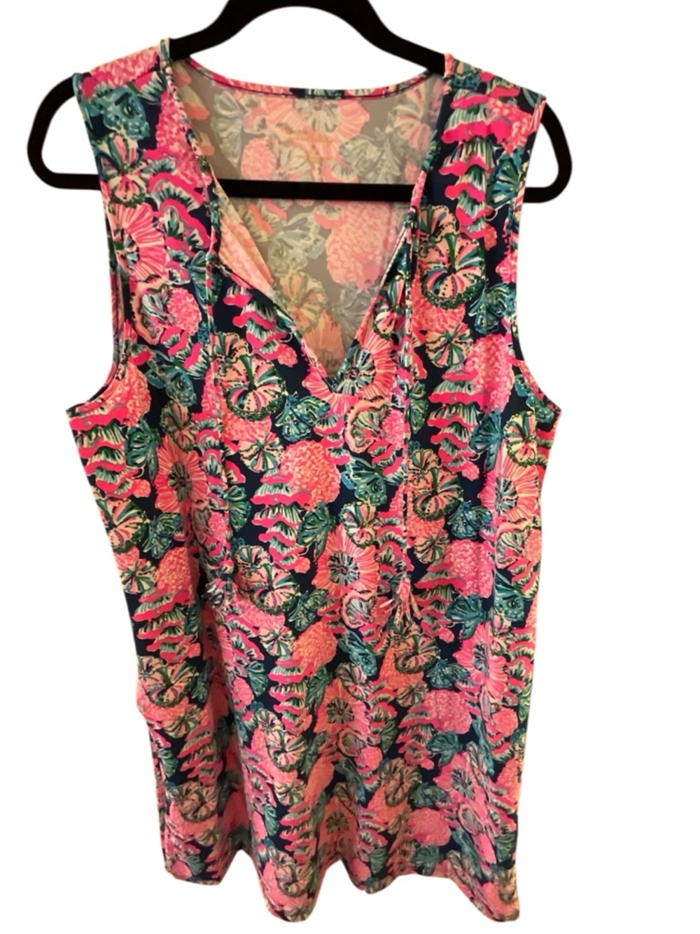 Lilly Pulitzer NWT Johanna cover up dress in Oyster Bay Navy Shroom with a View